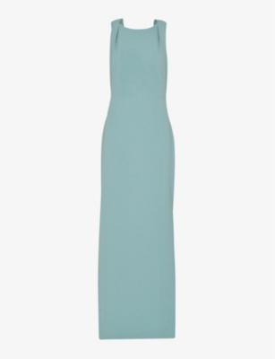 Tie Back stretch-crepe maxi dress by WHISTLES
