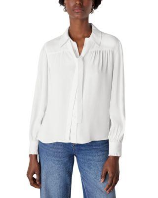 Tie Detail Crepe Blouse by WHISTLES