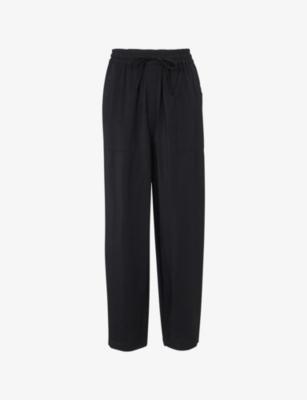 Tie-Waist Straight-Leg Woven Trousers by WHISTLES
