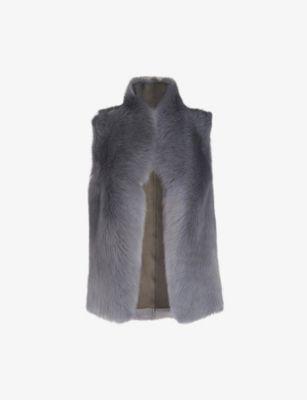 Toscana sheepskin shearling gilet by WHISTLES