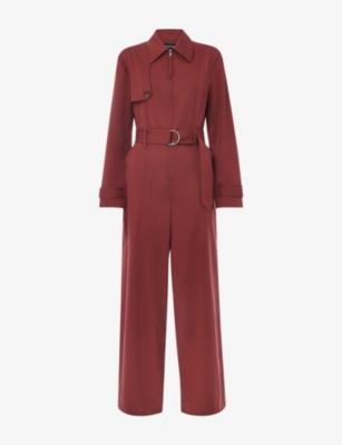 Trench-Detail Long-Sleeve Stretch-Woven Jumpsuit by WHISTLES