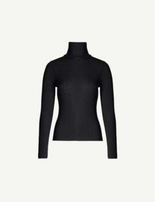 Turtleneck stretch-jersey top by WHISTLES