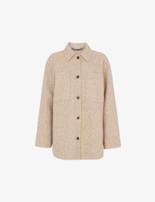 Utility wool-blend overshirt by WHISTLES