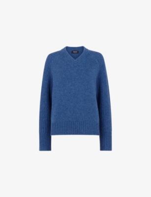 V-Neck Knitted Wool Jumper by WHISTLES