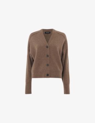 V-Neck Relaxed-Fit Cashmere Cardigan by WHISTLES