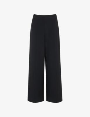 Wide-Leg High-Rise Stretch-Woven Trousers by WHISTLES
