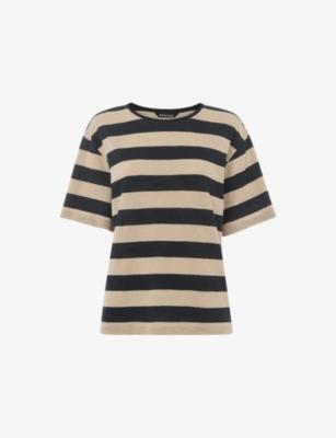 Wide-Striped Short-Sleeve Cotton T-Shirt by WHISTLES