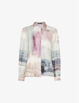 Wild Horse-pattern limited-edition silk shirt by WHISTLES Wild Horse-pattern limited-edition silk shirt by WHISTLES