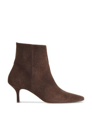 Women's Suede Pointed Kitten Heel Boots by WHISTLES