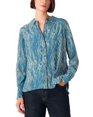 Zebra Print Blouse by WHISTLES