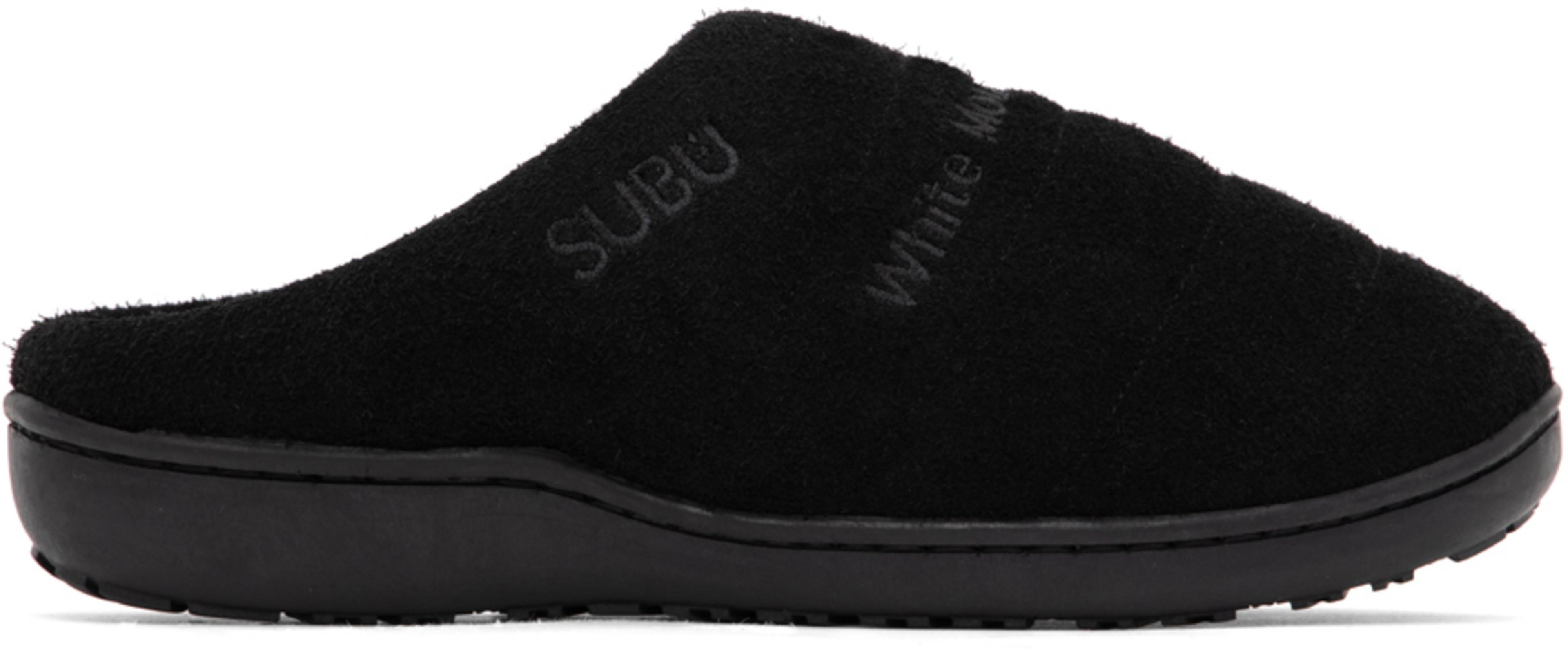 Black SUBU Edition Quilted Loafers by WHITE MOUNTAINEERING