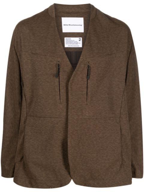 V-neck long-sleeve jacket by WHITE MOUNTAINEERING