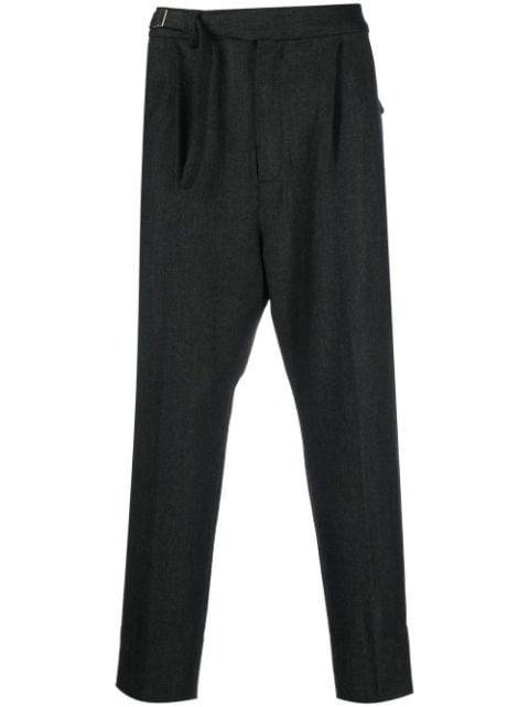 cropped tapered-leg trousers by WHITE MOUNTAINEERING