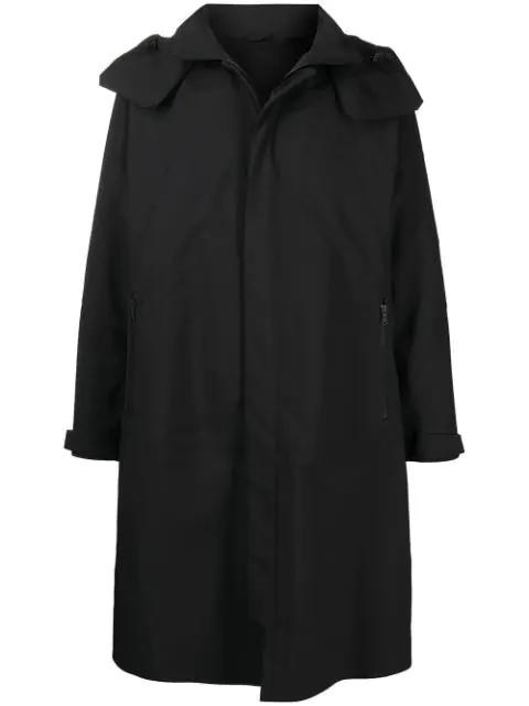 logo-patch hoodied jacket by WHITE MOUNTAINEERING