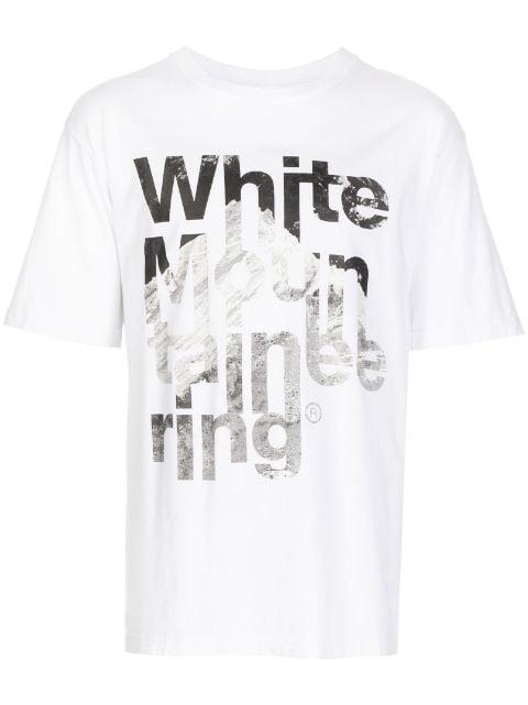 logo-print cotton T-shirt by WHITE MOUNTAINEERING