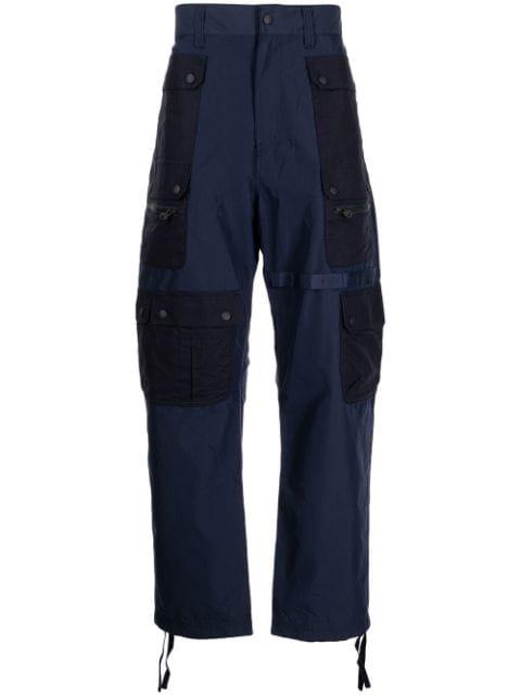 multi-pocket cotton-blend parachute trousers by WHITE MOUNTAINEERING