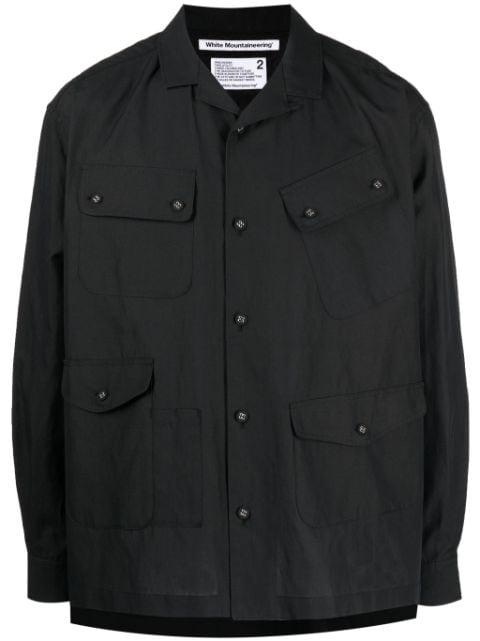 multi-pocket shirt jacket by WHITE MOUNTAINEERING