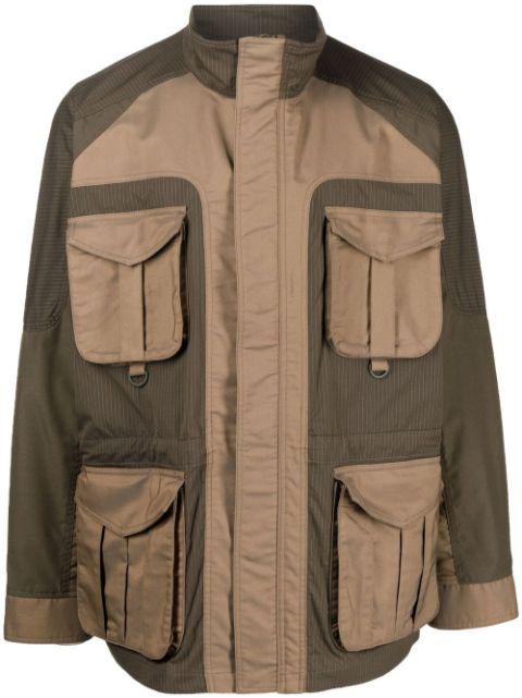 panelled cargo-pocket jacket by WHITE MOUNTAINEERING