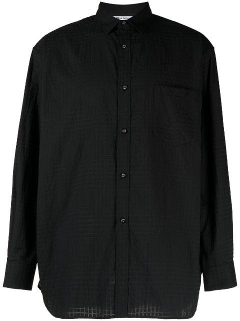 patterned jacquard long-sleeve shirt by WHITE MOUNTAINEERING