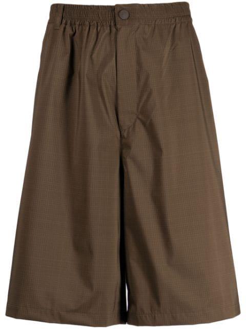 straight-leg elasticated shorts by WHITE MOUNTAINEERING
