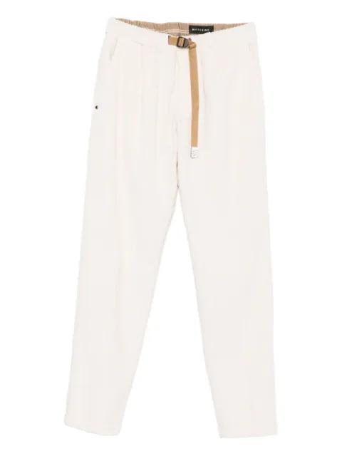 belted corduroy trousers by WHITE SAND