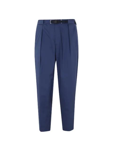 belted pleated trousers by WHITE SAND