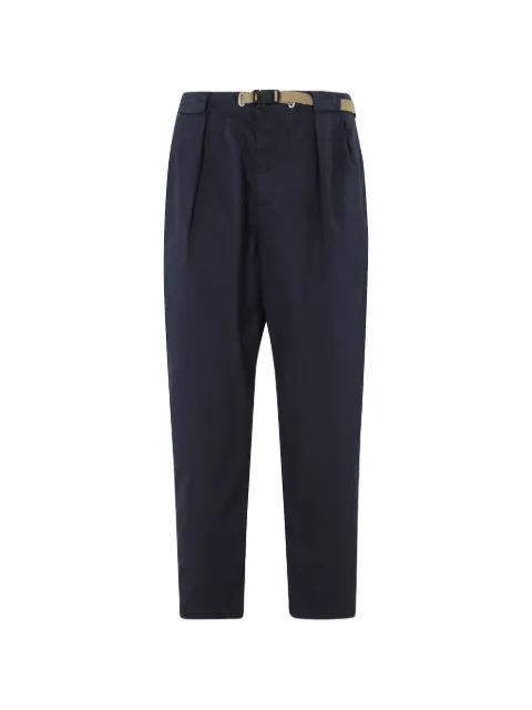 belted pleated trousers by WHITE SAND