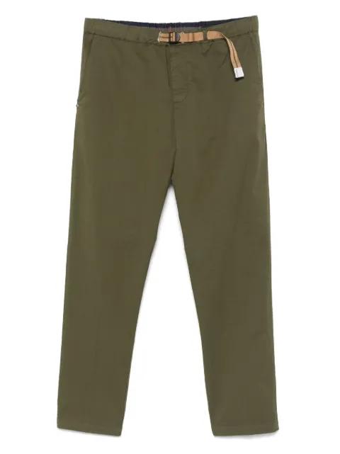 belted tapered trousers by WHITE SAND