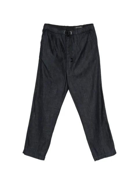 buckle-fastening trousers by WHITE SAND