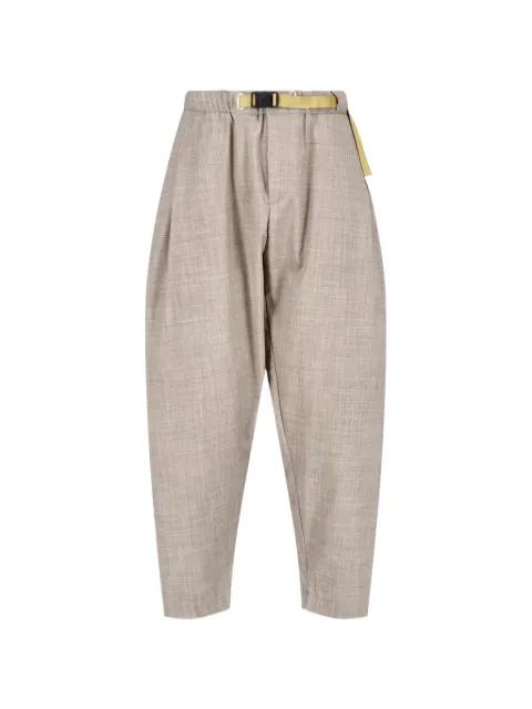 buckle-fastening trousers by WHITE SAND