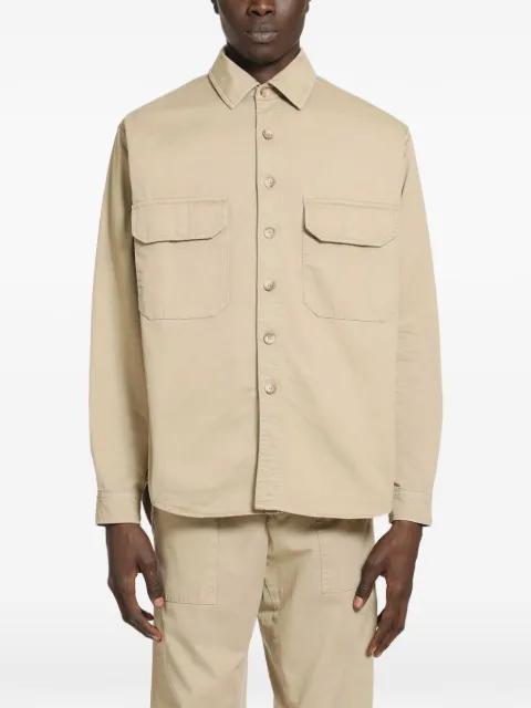 cotton shirt jacket by WHITE SAND