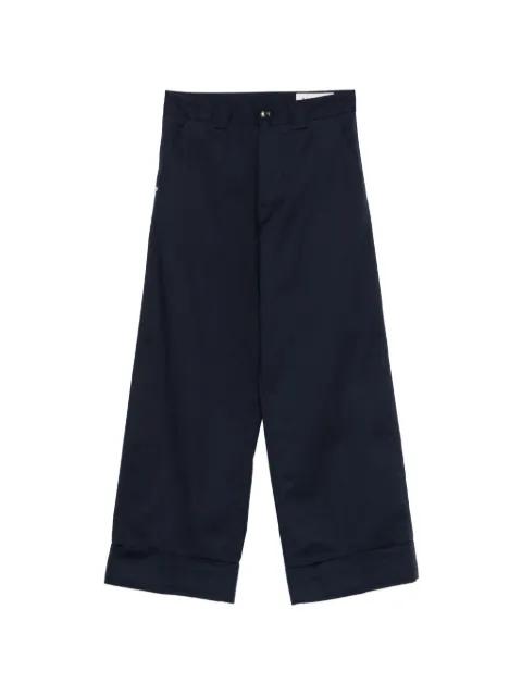 cuffed ample trousers by WHITE SAND