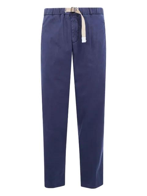 drawstring-buckle welt-pocket trousers by WHITE SAND
