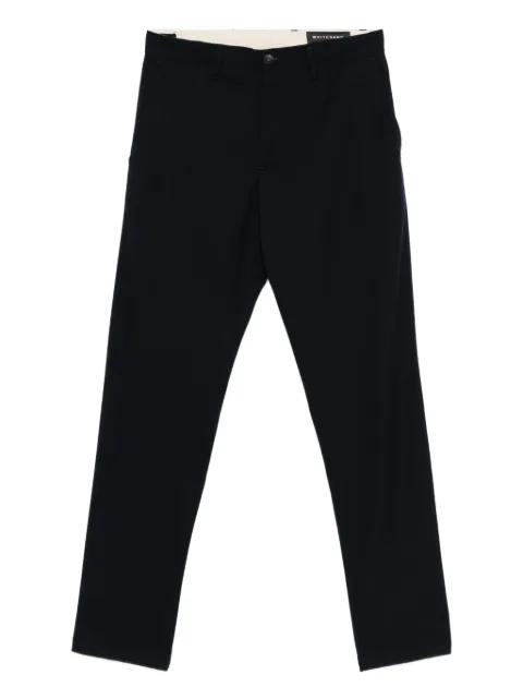 linen-blend straight-leg trousers by WHITE SAND