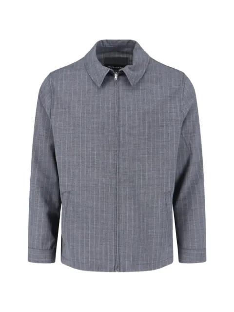 pinstripe zip shirt by WHITE SAND
