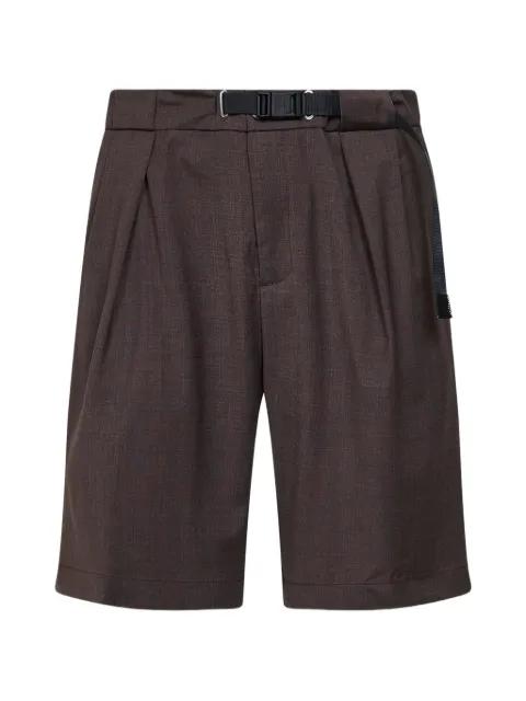 pleated belt shorts by WHITE SAND