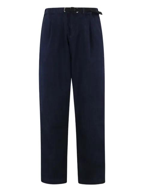 pleated-front cotton trousers by WHITE SAND