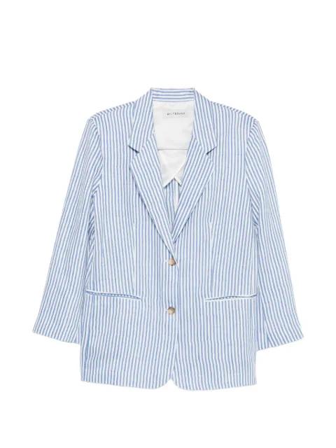 striped pocket jacket by WHITE SAND