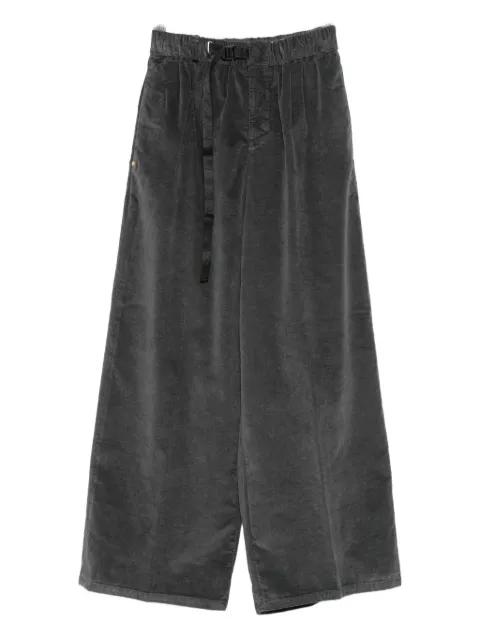 wide-leg drawstring trousers by WHITE SAND