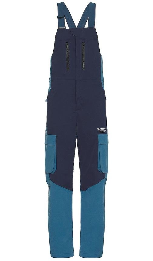 Whitespace 2l Insulated Cargo Bib Pant in Blue by WHITE:SPACE