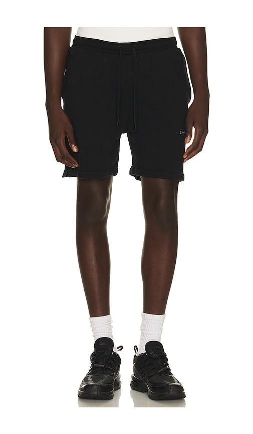 Whitespace Fleece Shorts in Black by WHITE:SPACE
