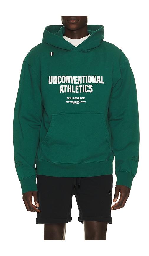 Whitespace Unconventional Athletics Hoodie in Dark Green by WHITE:SPACE