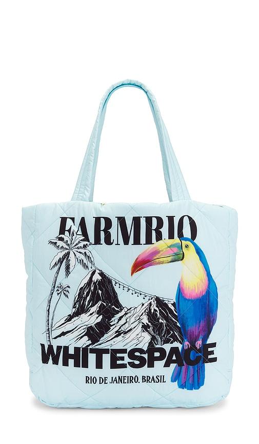 Whitespace x FARM Rio Puffer Tote Bag in Baby Blue by WHITE:SPACE