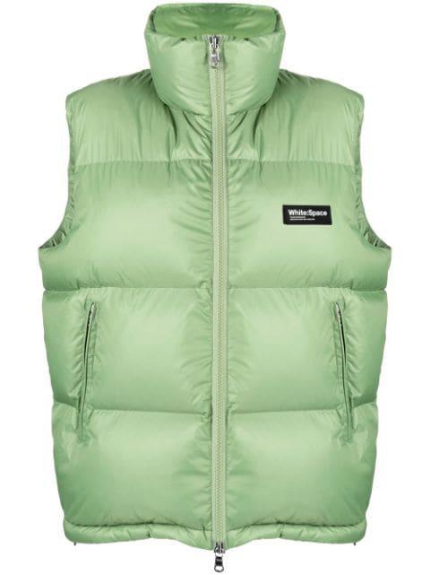 padded zip-up gilet by WHITE:SPACE