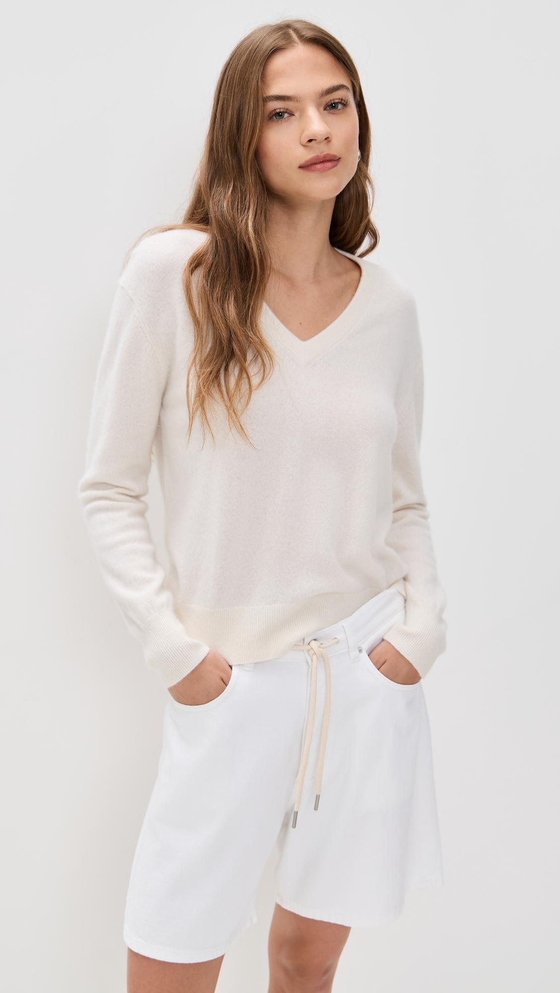 Cashmere V Neck by WHITE & WARREN