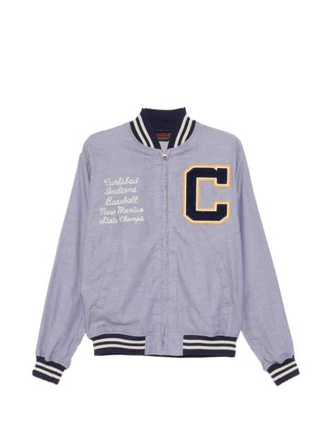 letter-patch bomber jacket by WHITESVILLE