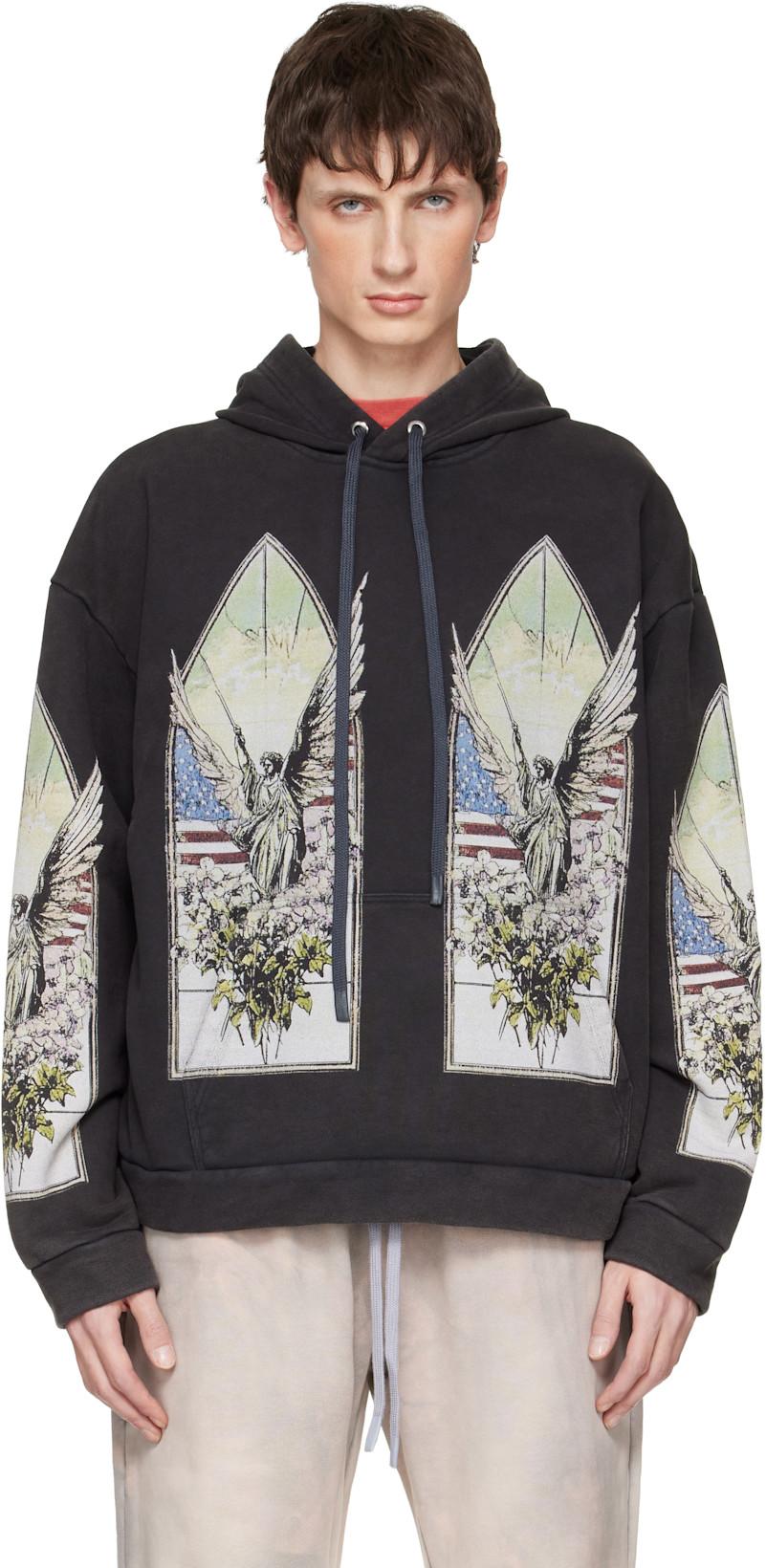 Black Demo Hoodie by WHO DECIDES WAR