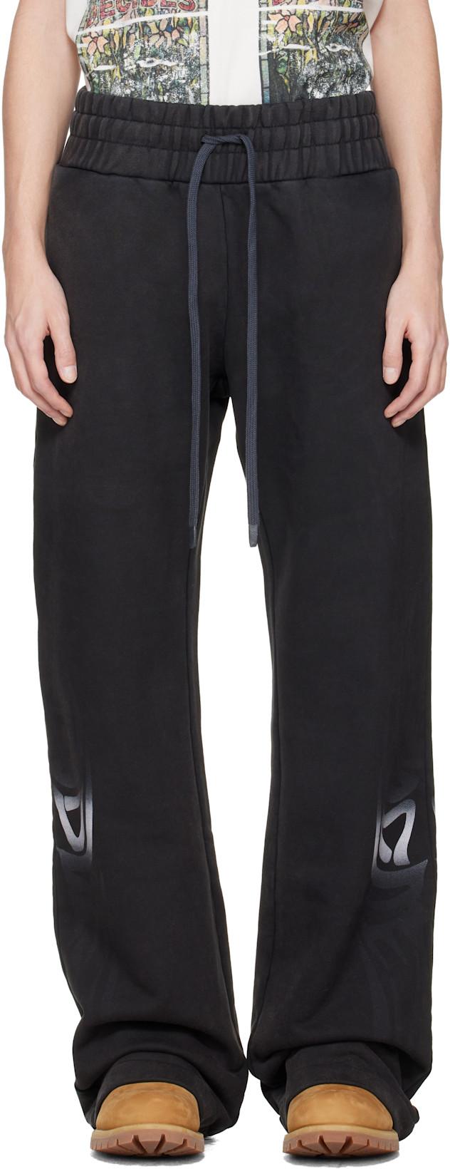 Black Winged Sweatpants by WHO DECIDES WAR