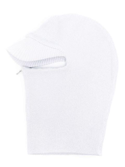 Coveted ribbed-knit zip-up balaclava by WHO DECIDES WAR