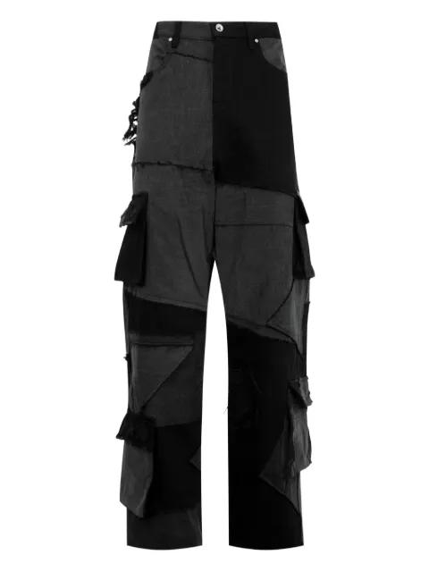 Destroyed panelled cargo trousers by WHO DECIDES WAR